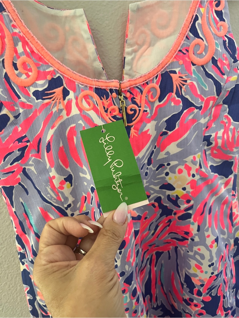 NWT Lilly Pulitzer LYSSA SHIFT Dress in SHRIMPLY CHIC Size 2 $198 - Picture 6 of 13